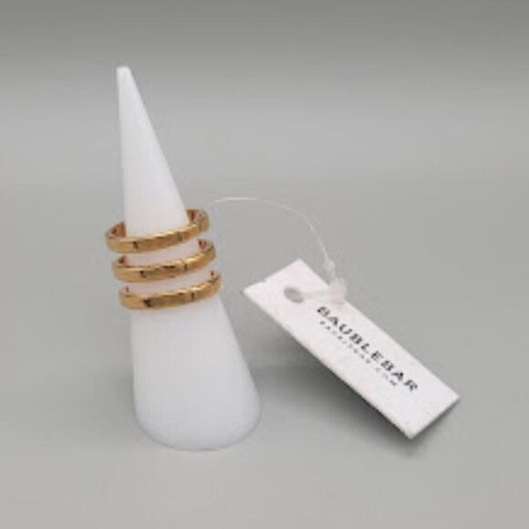 NWT- BAUBLEBAR Gold Stoned Ring - Picture 1 of 3
